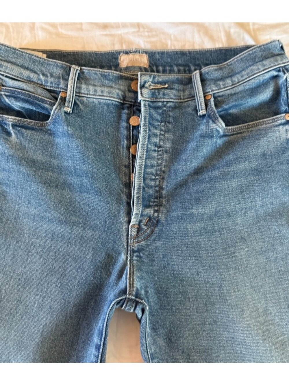 MOTHER The Stunner Ankle Fray Jeans in Crate Digger Wash - Picture 11 of 11